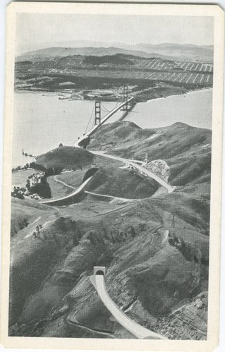 Aerial View of Golden Gate Bridge