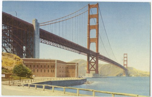 Golden Gate Bridge viewed from Fort Point