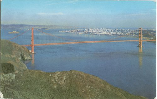 View of the Golden Gate Bridge from Marin County