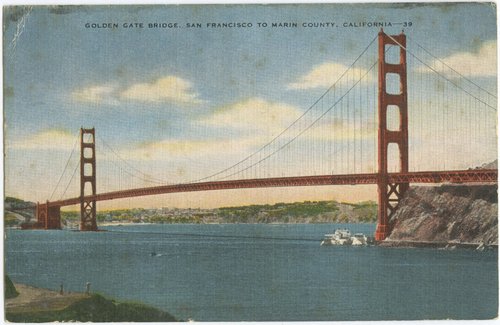 Golden Gate Bridge, San Francisco to Marin County California