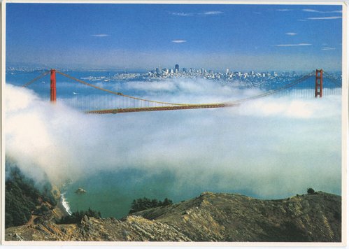 Fog Rolling into San Francisco Bay