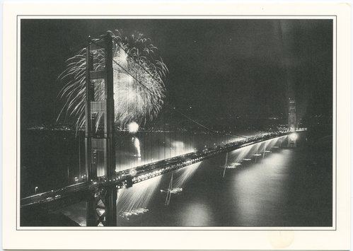 Golden Gate Bridge Celebration with Fireworks
