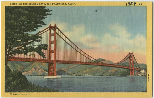 Bridging the Golden Gate, San Francisco, Calif.