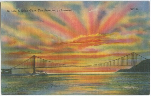 Sunset, Golden Gate, San Francisco, California