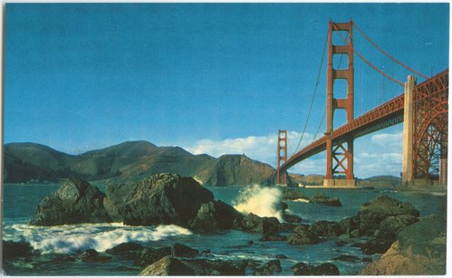 Golden Gate Bridge with Fort Point Shoreline