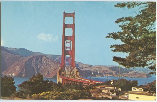 View of Golden Gate Bridge from Presidio