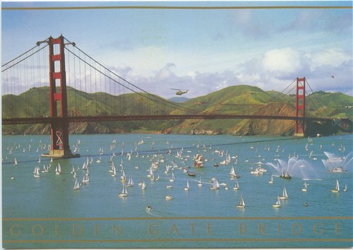 Golden Gate Bridge and Golden Hinde II