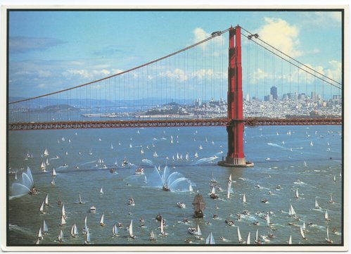 Golden Gate Bridge and Golden Hinde II
