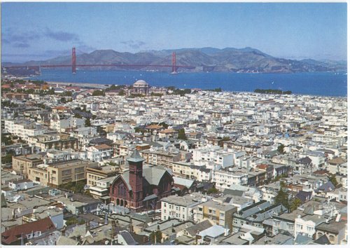 Golden Gate Bridge as seen from Marina District