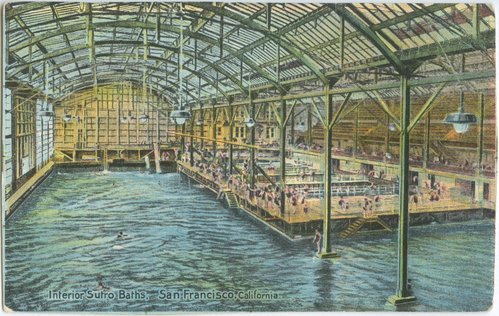 Interior Sutro Baths, San Francisco, California.