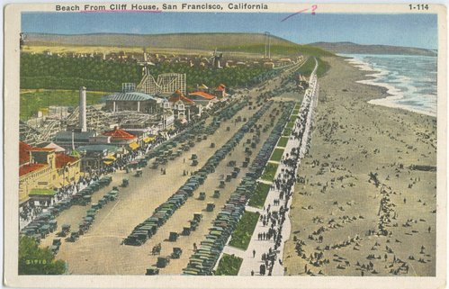 Beach from Cliff House, San Francisco, California