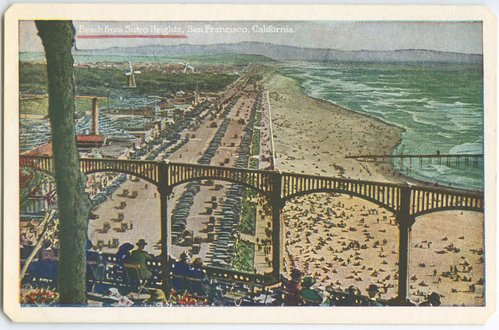 Beach from Sutro Heights, San Francisco, California