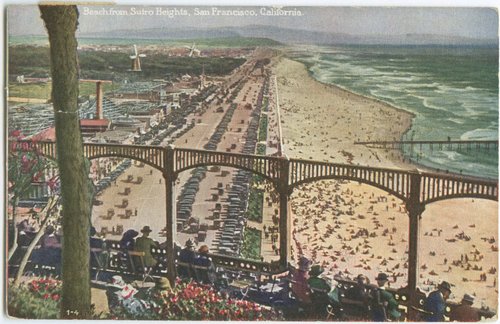Beach from Sutro Heights, San Francisco, California