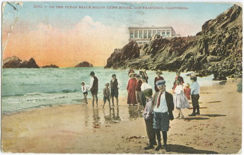On the Ocean Beach below Cliff House, San Francisco, California