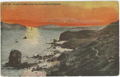 Sunset, Golden Gate, San Francisco, California