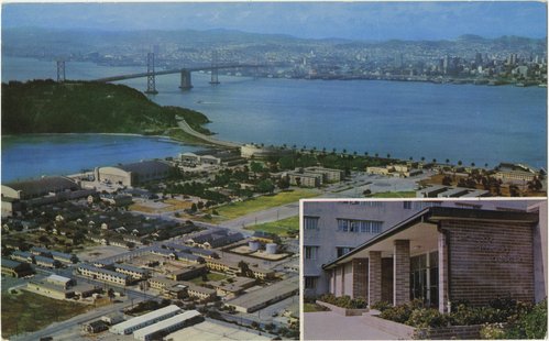 Treasure Island and its entry from Bay Bridge and Yerba Buena Island-San Francisco Bay